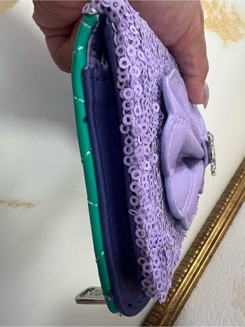 Loungefly little mermaid sequined wallet - Picture 9 of 11